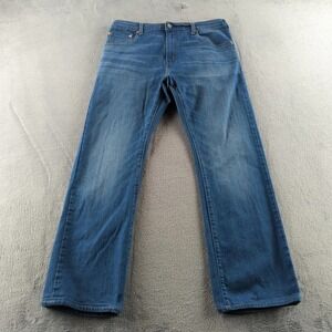 Levis 517 Jeans Mens 34x30 Blue Medium Wash Bootcut Classic Denim Pants Casual
